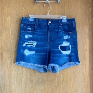 AE super high rise stretch shorts